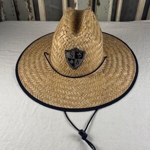 Salt Armor Classic Tan Straw Hat with Black Accents